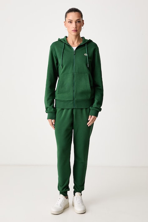 Lacoste Komplet dresowy z bawełną zielony WH2528T