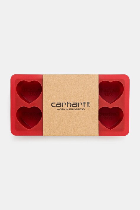Carhartt WIP foremka do lodu Heart Ice Cube Tray kolor czerwony I034883