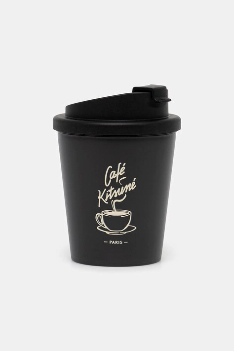 Κούπα καφέ Café Kitsuné Coffee Cup χρώμα: μαύρο, OU08104O0017