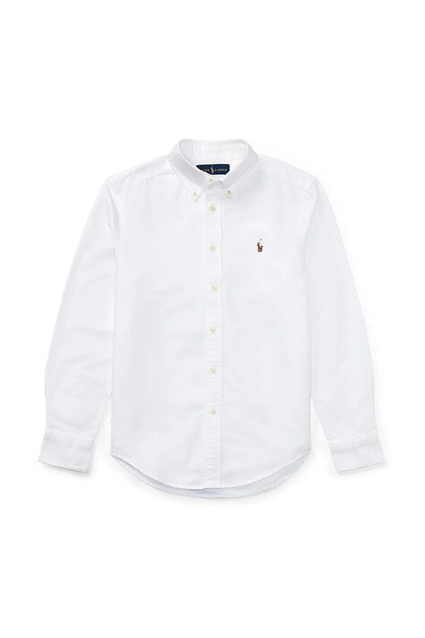 Дитяча бавовняна сорочка Polo Ralph Lauren — SS25-KDB00F, білий — фото 2
