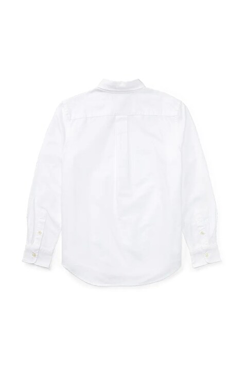 Дитяча бавовняна сорочка Polo Ralph Lauren — SS25-KDB00F, білий — фото 3