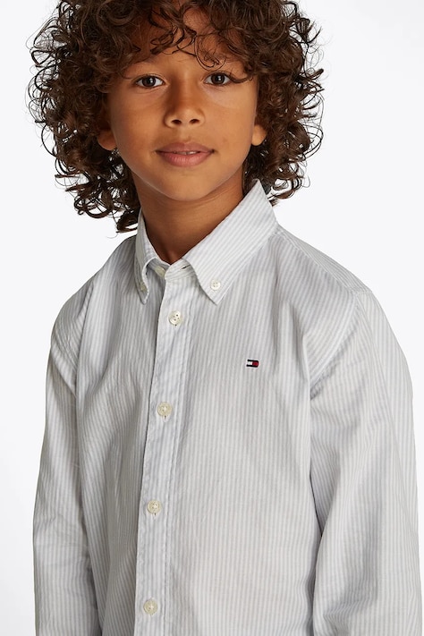 Tommy Hilfiger camasa copii culoarea alb, KB0KB09605