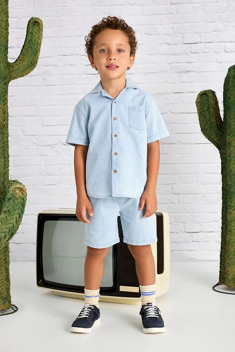 Mayoral pantaloni scurți din bumbac pentru copii denim comfort 3228