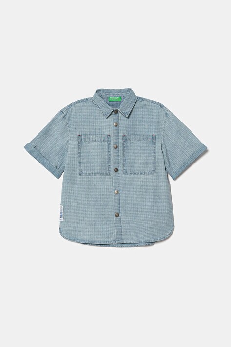 United Colors of Benetton cămașă din denim pentru copii 53Z9CQ046