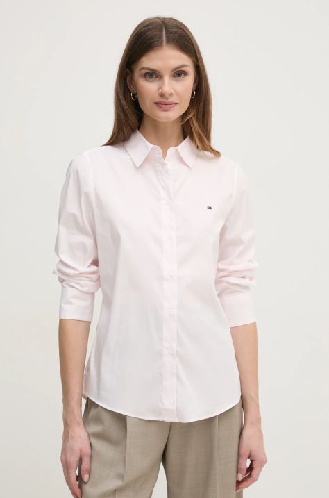 Tommy Hilfiger camicia donna colore rosa  WW0WW44084