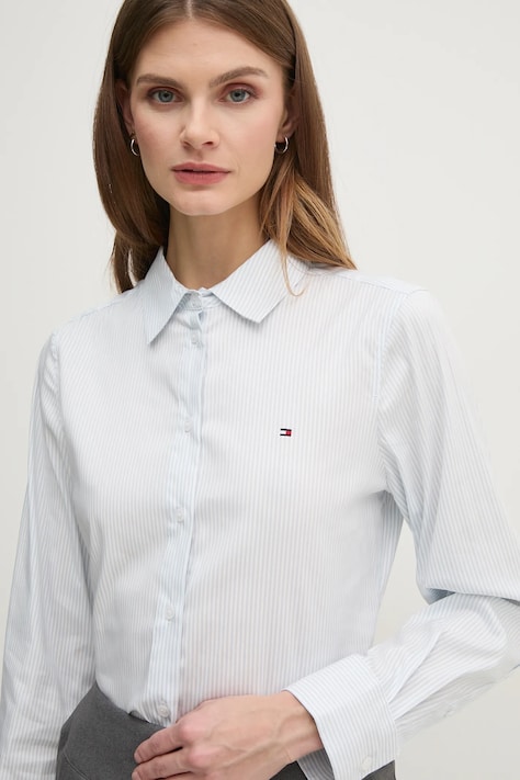 Košulja Tommy Hilfiger za žene, regular, s klasičnim ovratnikom, WW0WW44084