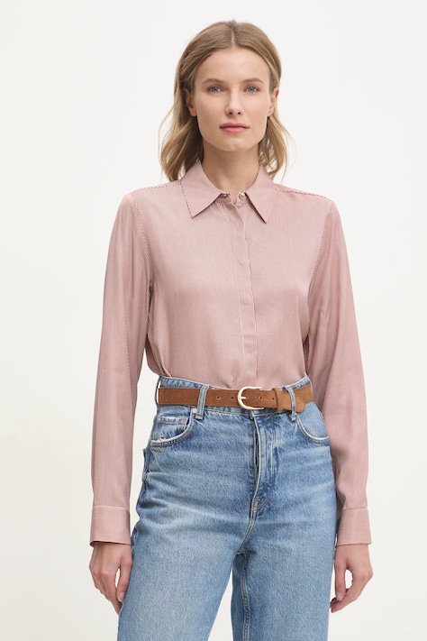 Tommy Hilfiger camicia donna colore beige  WW0WW44036