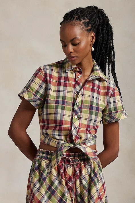 Polo Ralph Lauren pamut ing női, galléros, relaxed, 211959816
