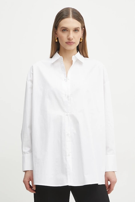 Bombažna srajca Armani Exchange ženska, bela barva, XW000455 AF12812