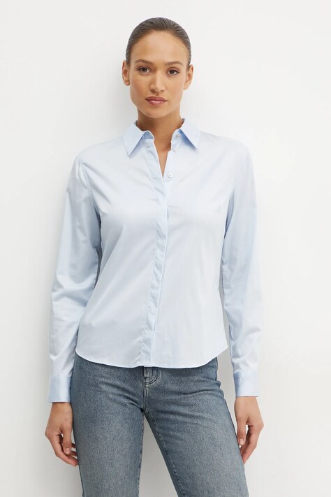 Guess camasa TIZIANA femei, cu guler clasic, regular, W5RH31 WAF10