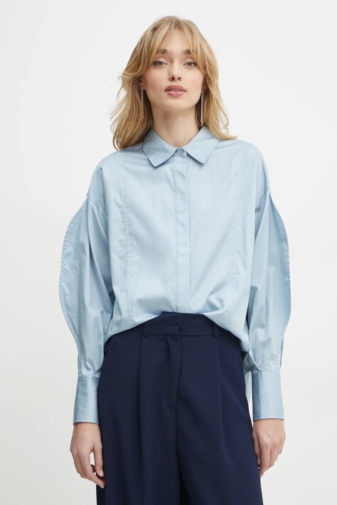 Guess cămașă AMA femei, cu guler clasic, regular, W5RH58 WAF10