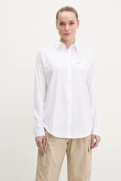 Columbia camicia Boundless Trek donna colore bianco  2101611