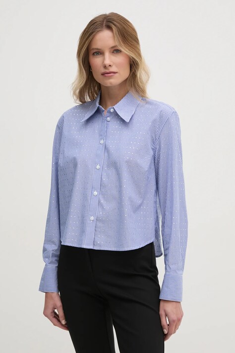 Dkny camasa femei, cu guler clasic, relaxed, DJ4W2099
