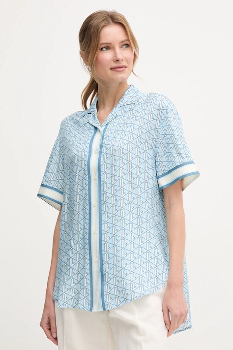 Рубашка Lacoste женская relaxed классический воротник CF0495