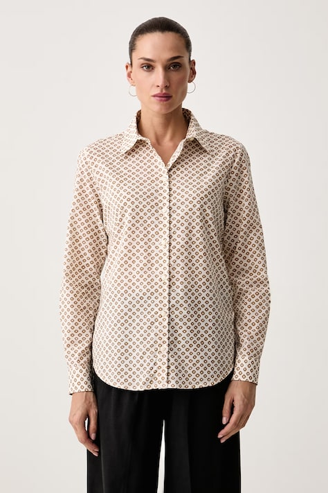 United Colors of Benetton Рубашка для женщин из хлопка жёлтая paisley 5Q6SDQ0AY