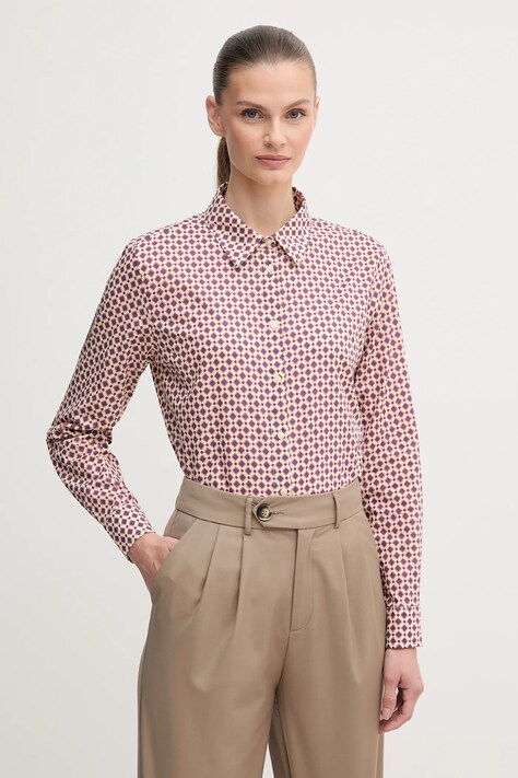 Сорочка United Colors of Benetton колір білий regular класичний комір 5Q6SDQ0AY