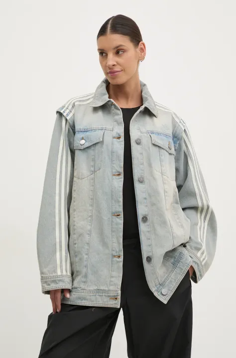 Яке adidas Originals DENIM SHIRT JKT в синьо преходен модел JX9209