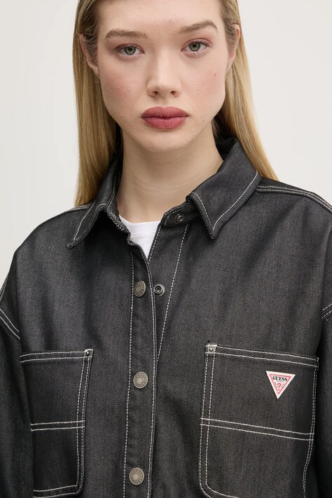 Сорочка Guess Originals — SS25-KDD0E6, сірий — фото 4