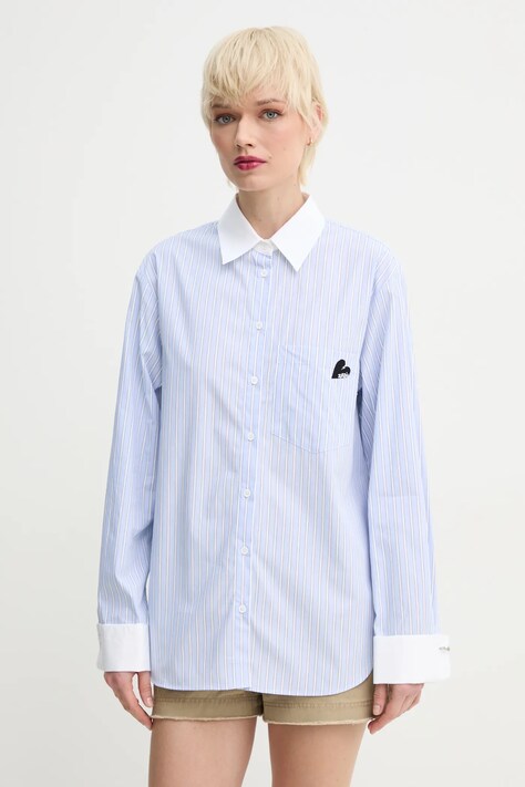 ZADIG&VOLTAIRE camasa din bumbac femei, cu guler clasic, relaxed, WWSH02165