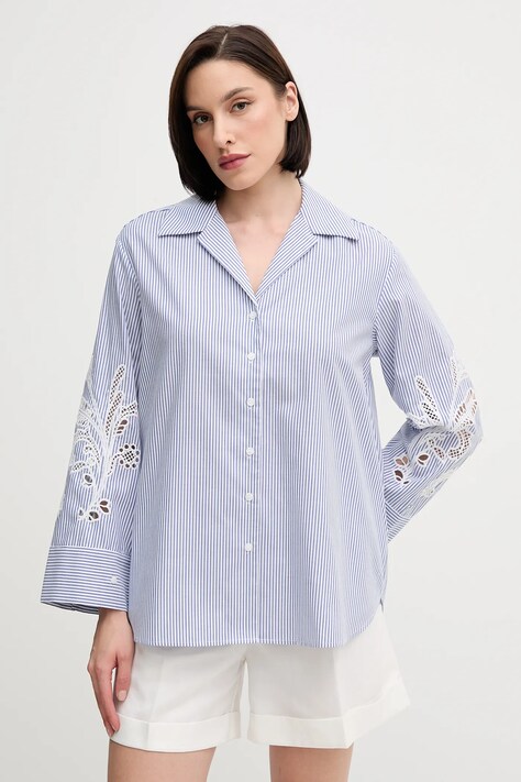 Tommy Hilfiger cămașă din bumbac cu guler clasic, relaxed, WW0WW44693