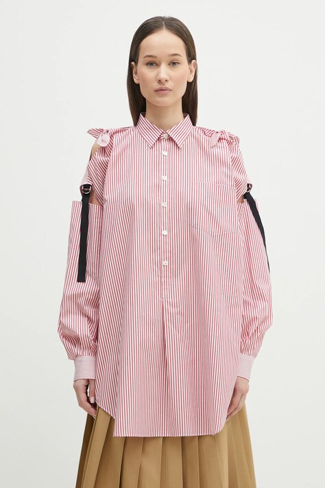 Undercover cotton shirt Shirt women's red color relaxed UP1E1405