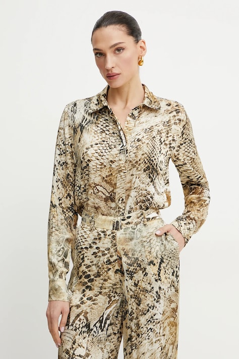 Marciano Guess camicia MELISSA donna colore beige  5GGH32 7298A