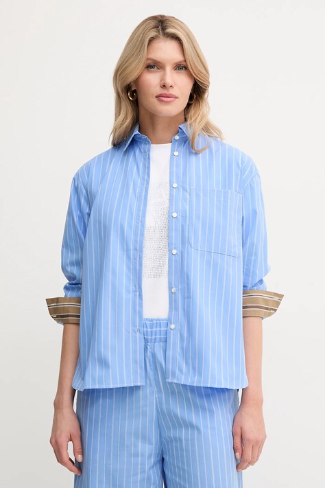 MAX&Co. cămașă din bumbac femei, cu guler clasic, regular, 2516111054200