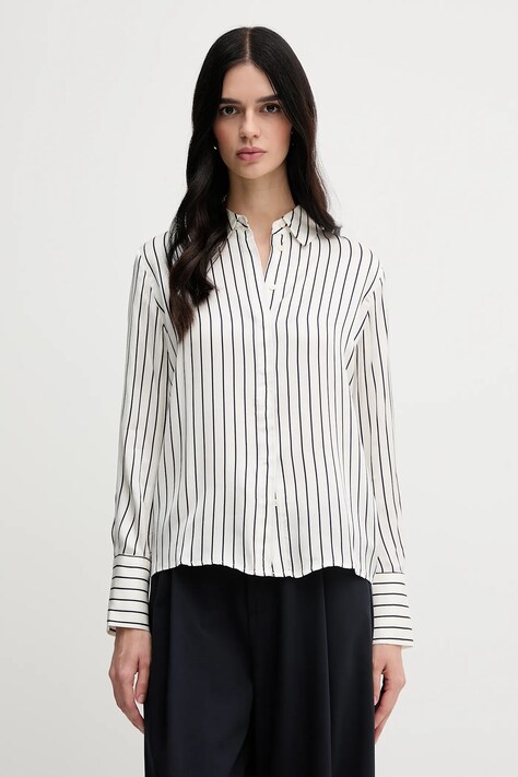 Pedro del Hierro cămașă culoarea bej, cu guler clasic, relaxed, 6639061