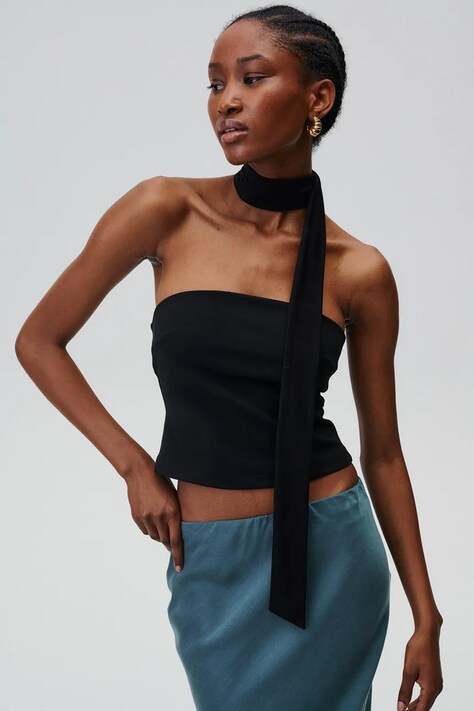 Undress Code top Vivian Top femei, culoarea negru, cu spate descoperit, 683