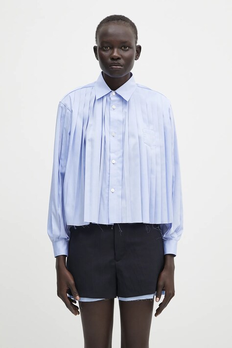 Хлопковая рубашка Undercover Shirt relaxed классический воротник UP1E1404