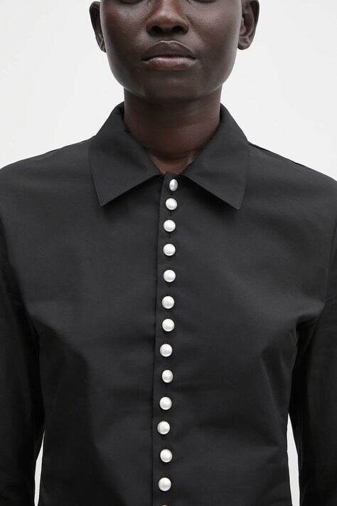 Бавовняна сорочка AMBUSH Fitted Pearl Button Shirt — фото 4
