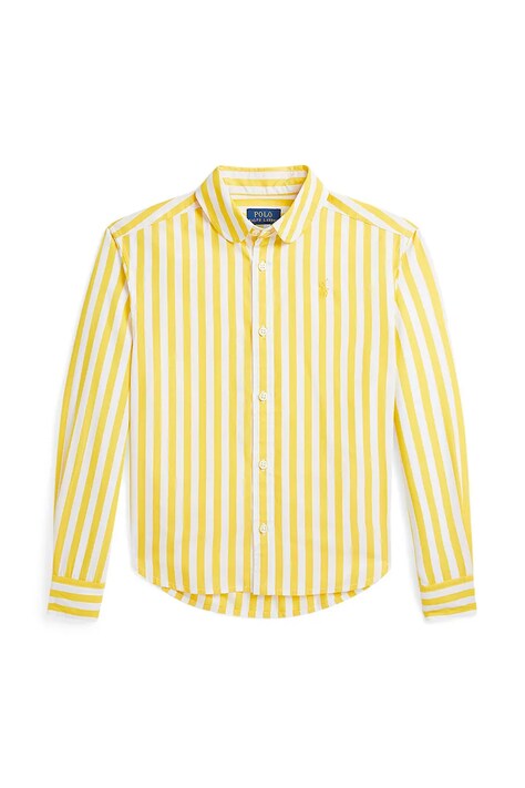 Polo Ralph Lauren gyerek ing pamutból sárga, 313957451001
