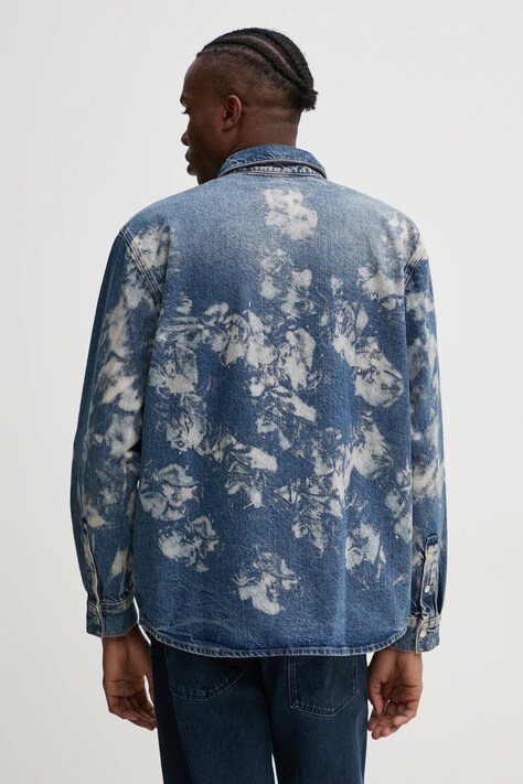 Джинсова сорочка Karl Lagerfeld Jeans — SS25-KDM01Z, блакитний — фото 3