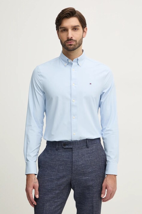 Tommy Hilfiger camasa barbati, cu guler button-down, regular, MW0MW39004