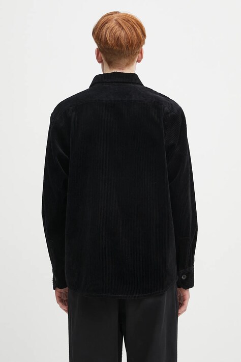 Вельветова сорочка A.P.C. surchemise boris — SS25-KDM06S, чорний — фото 3