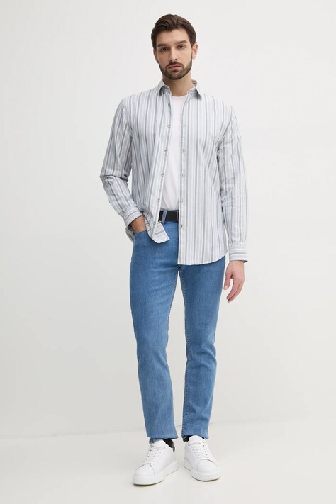 Сорочка Guess COLLINS — SS25-KDM072, сірий — фото 3