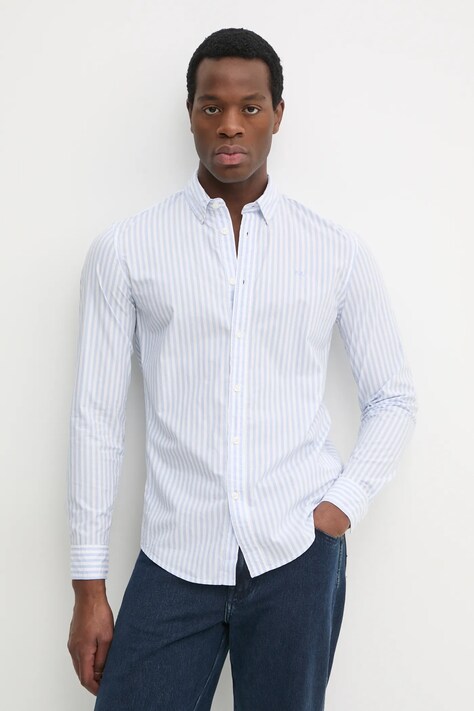 Pepe Jeans camasa din bumbac ANDER barbati, cu guler button-down, slim, PM308807