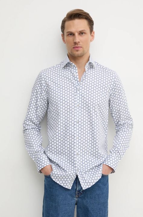 Michael Kors camicia in cotone uomo colore bianco  MK0DS01552