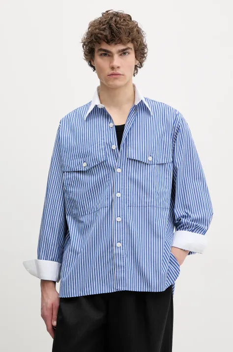 Sunflower camicia in cotone uomo colore blu navy  1228