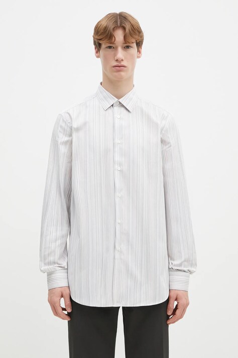 Paul Smith koszula bawełniana męska kolor biały regular z kołnierzykiem klasycznym M1R-800P-P00811