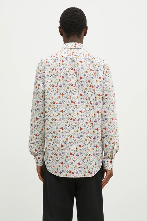 Бавовняна сорочка Paul Smith — SS25-KDM0E5, білий — фото 3