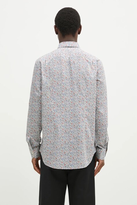 Бавовняна сорочка Paul Smith — SS25-KDM0E5, блакитний — фото 3