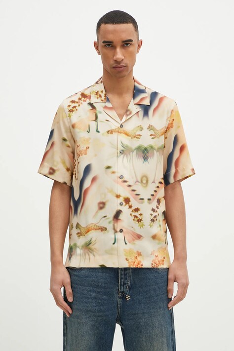 Paul Smith cămașă bărbați, culoarea maro, regular, M1R-905U-P02576