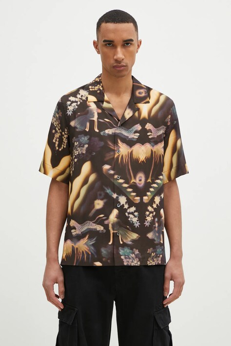 Paul Smith cămașă bărbați, culoarea maro, regular, M1R-905U-P02576
