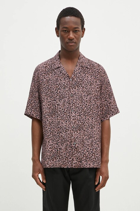 Paul Smith koszula męska kolor różowy regular M1R-905U-P02579