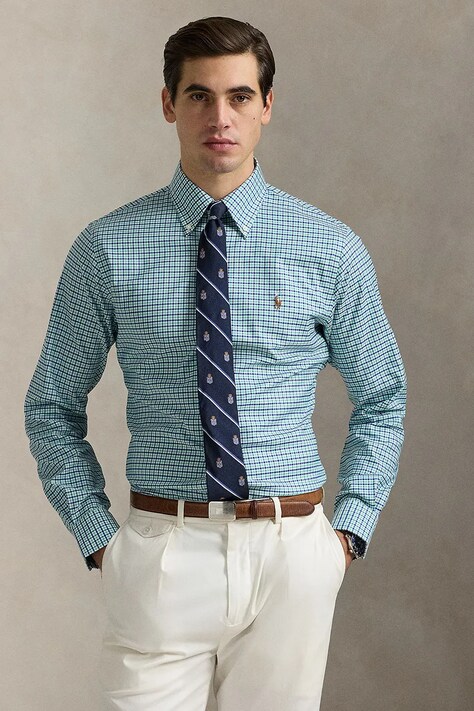 Polo Ralph Lauren camasa din bumbac barbati, cu guler button-down, regular, 712969014