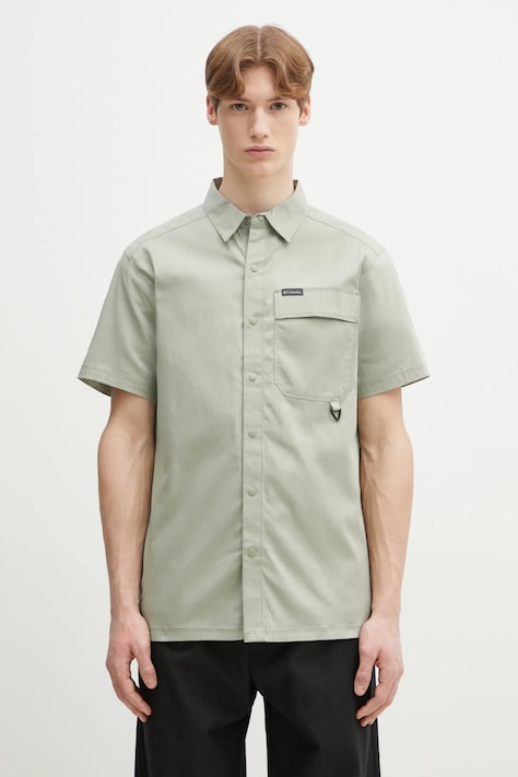 Πουκάμισο Columbia Landroamer Twill Shirt χρώμα: πράσινο, 2120591