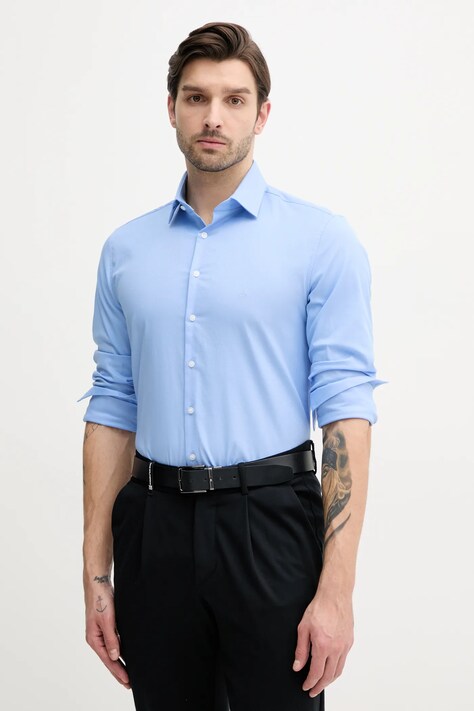 Calvin Klein camasa barbati, cu guler clasic, slim, K10K114298
