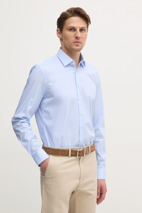 Košeľa Calvin Klein pánska, slim, s klasickým golierom, K10K114312