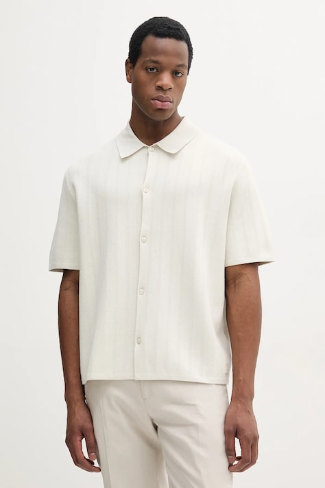 Calvin Klein ing férfi, galléros, bézs, regular, LV04LB318G